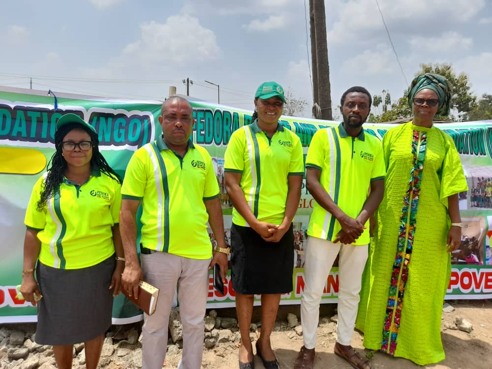FEDORA Foundation core team members in branded uniforms